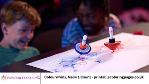 Colourwhirls, Neon 1 Count - printablecoloringpages.co.uk