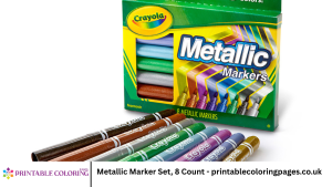 Metallic Marker Set, 8 Count - printablecoloringpages.co.uk