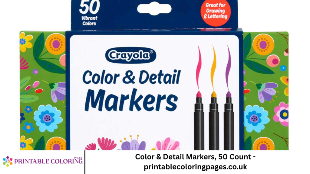 Color & Detail Markers, 50 Count - printablecoloringpages.co.uk