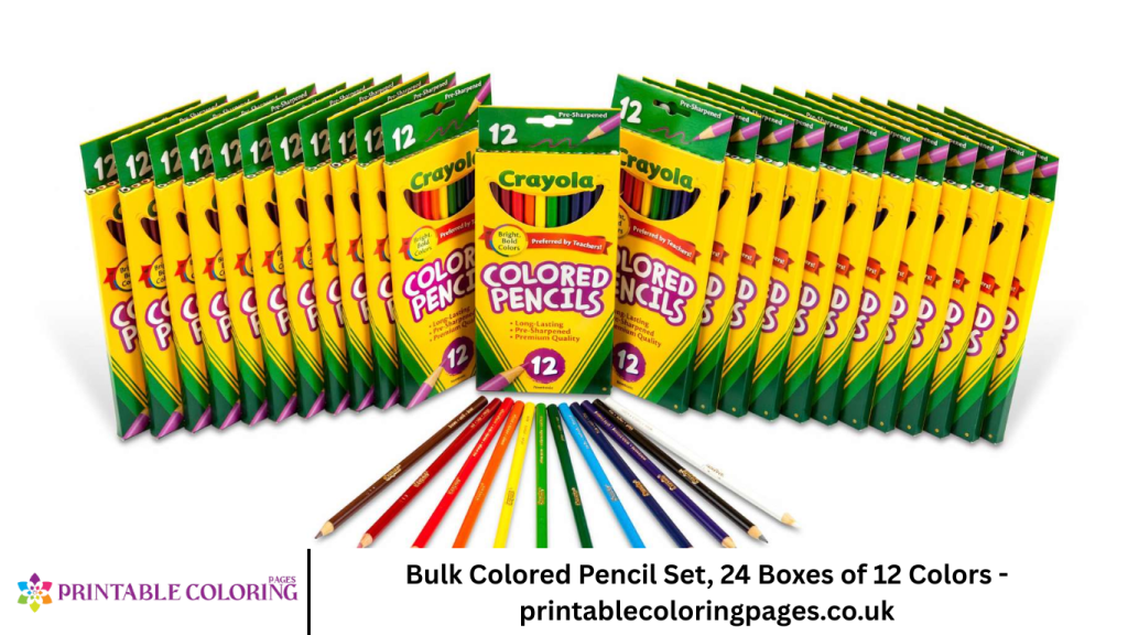 Bulk Colored Pencil Set, 24 Boxes of 12 Colors - printablecoloringpages.co.uk
