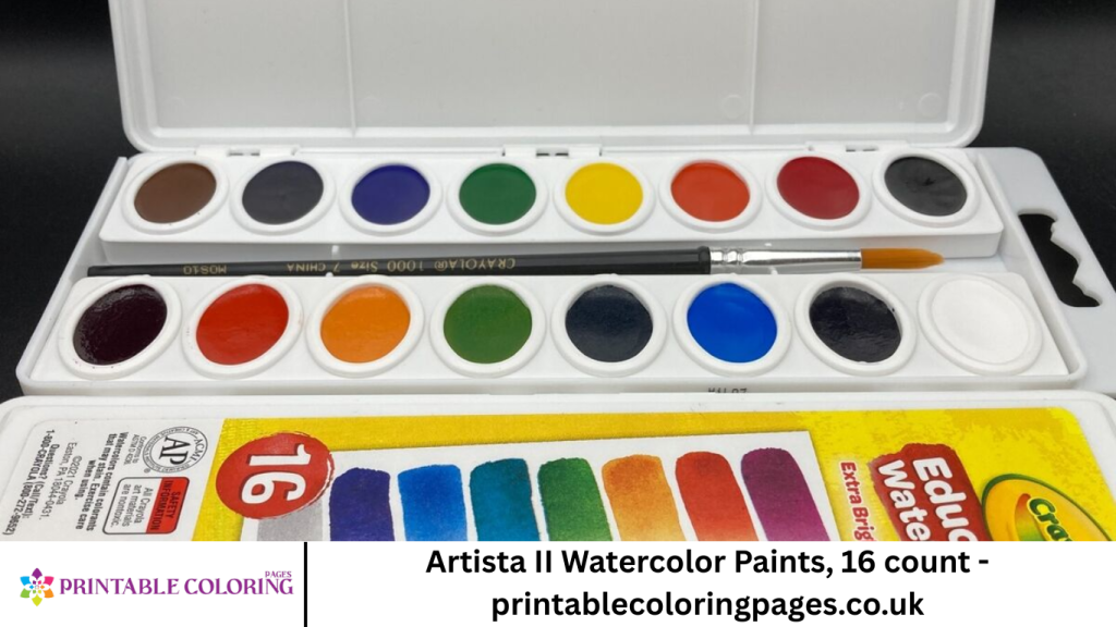 Artista II Watercolor Paints, 16 count - printablecoloringpages.co.uk