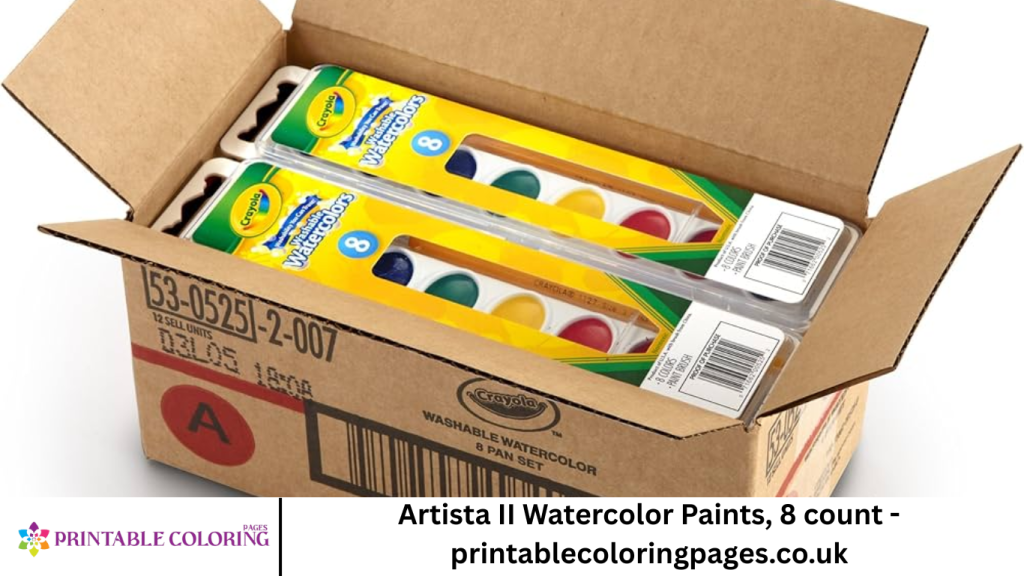 Artista II Watercolor Paints, 8 count - printablecoloringpages.co.uk