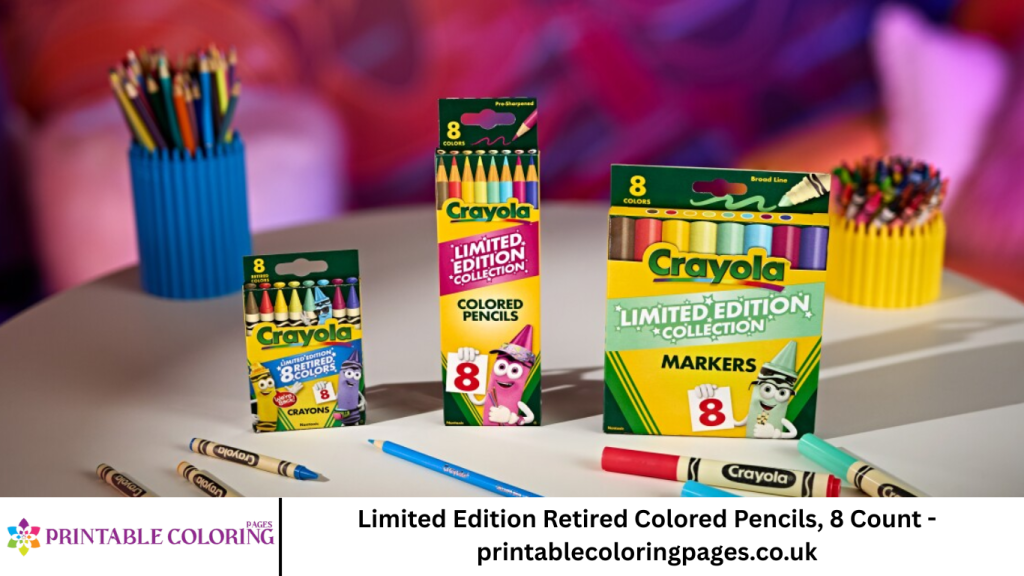 Limited Edition Retired Colored Pencils, 8 Count - printablecoloringpages.co.uk