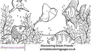 Discovering Ocean Friends - printablecoloringpages.co.uk